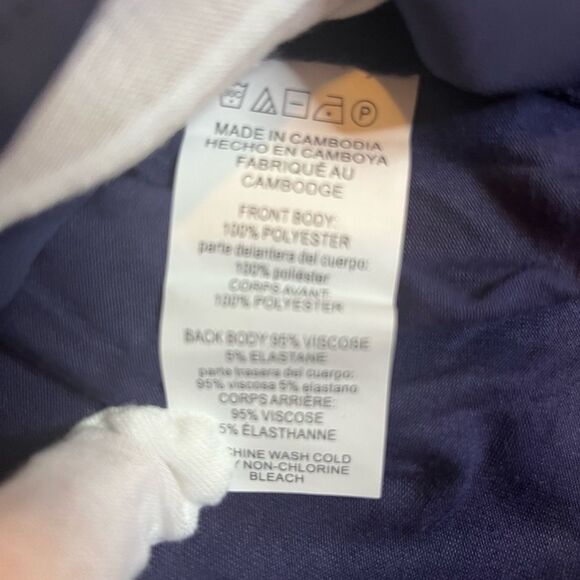 Michael Michael Kors Blue Chiffon Layered Sleeveless Blouse Top size small - Picture 7 of 9